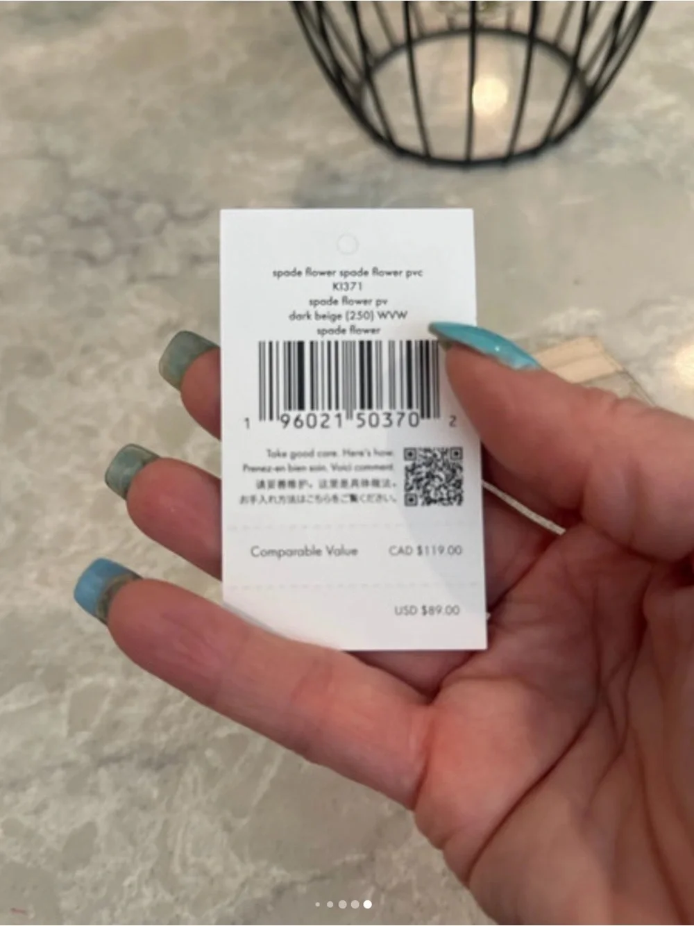 Kate Spade flower /spade card holder ID